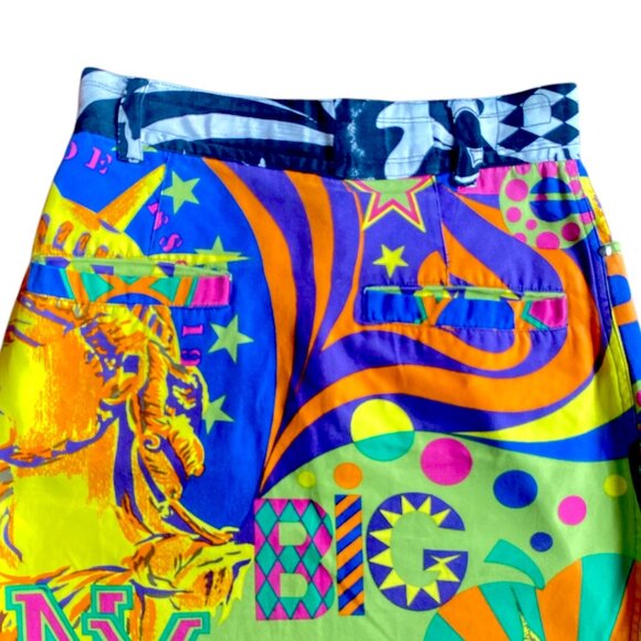 Versace Vintage 80's 90's NY Big City Statue Liberty RARE Versace Jean Skirt XS - Picture 14 of 15